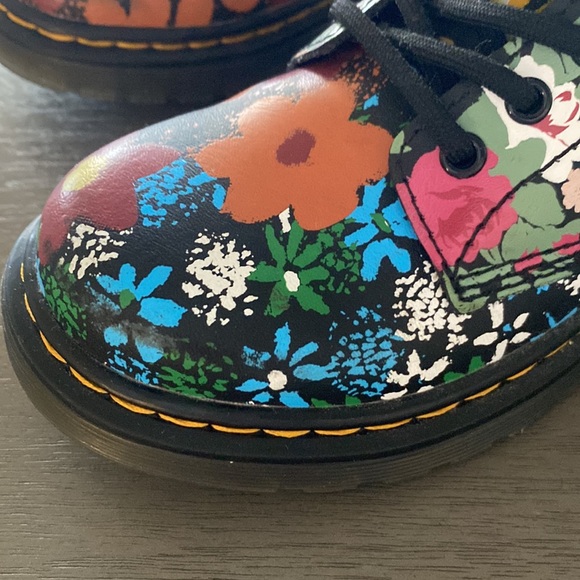 Dr. Martens Floral Mash Up Boot Sz 13 - Picture 8 of 9